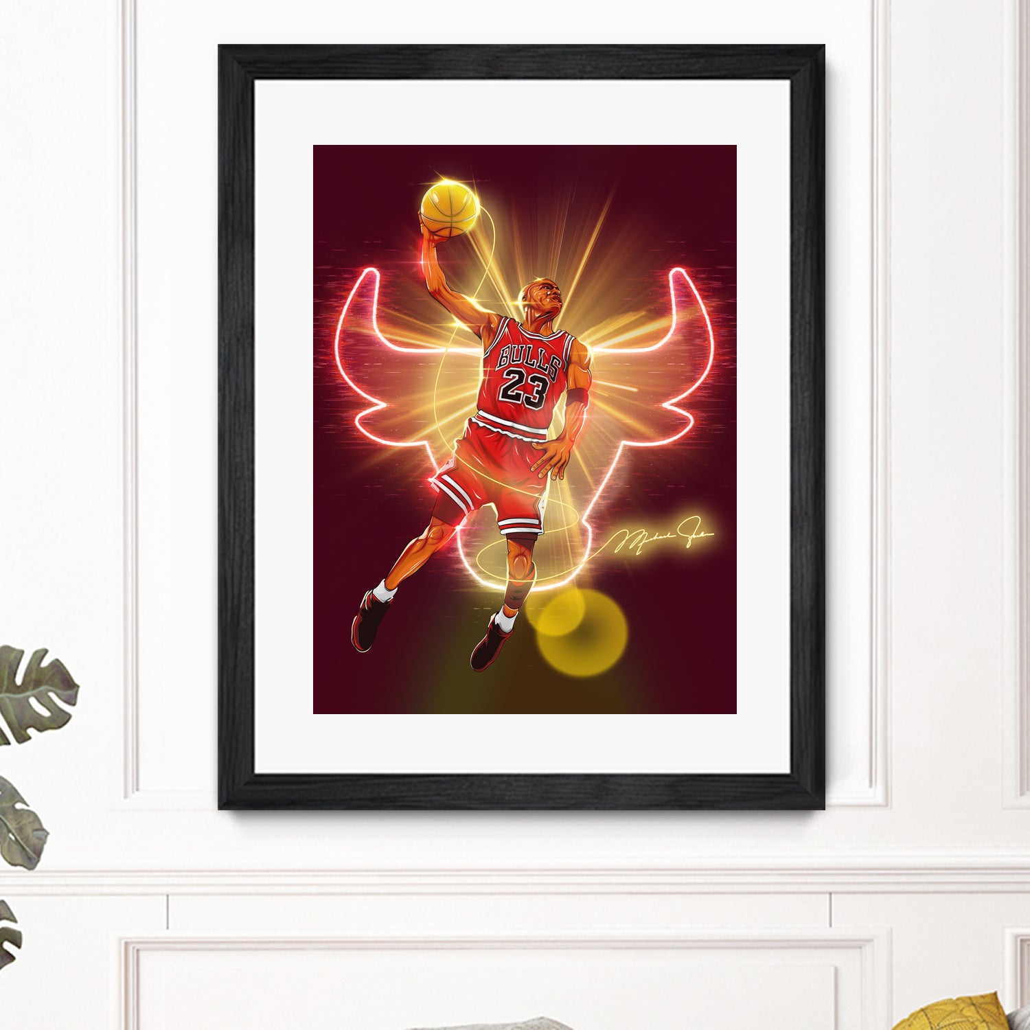 Michael "Air Jordan" Jordan by Zildjian Magante on GIANT ART - red digital drawing