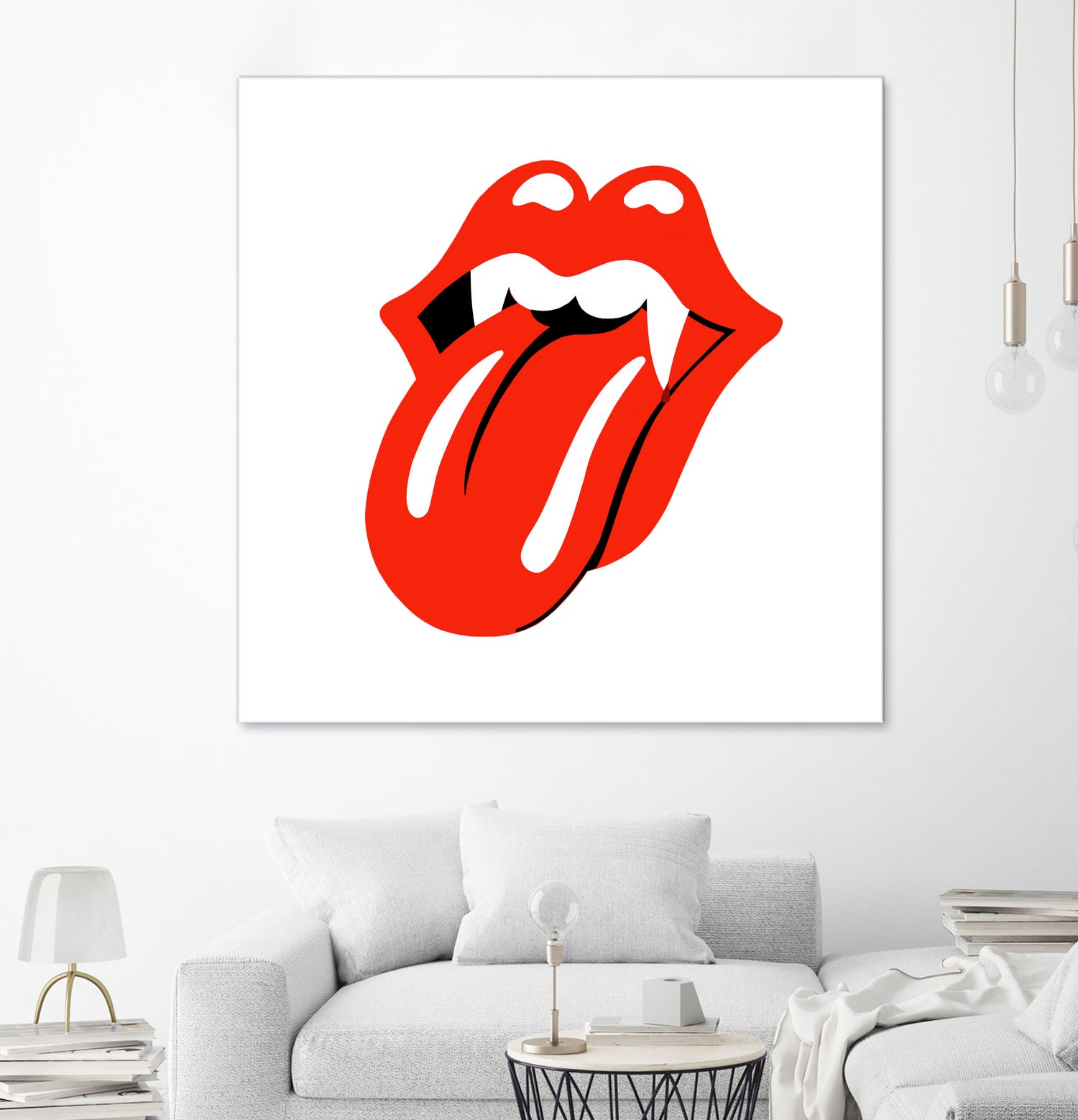 Rolling Stones vampire edition by Bekir Ceylan on GIANT ART - red digital painting