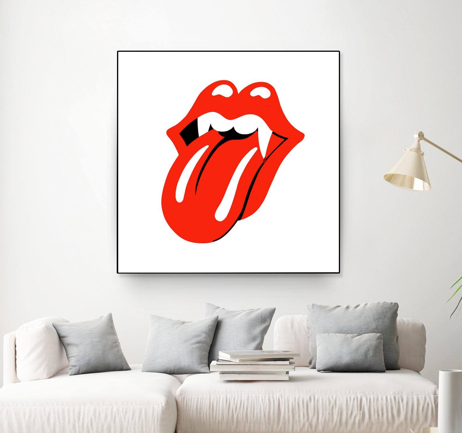 Rolling Stones vampire edition by Bekir Ceylan on GIANT ART - red digital painting