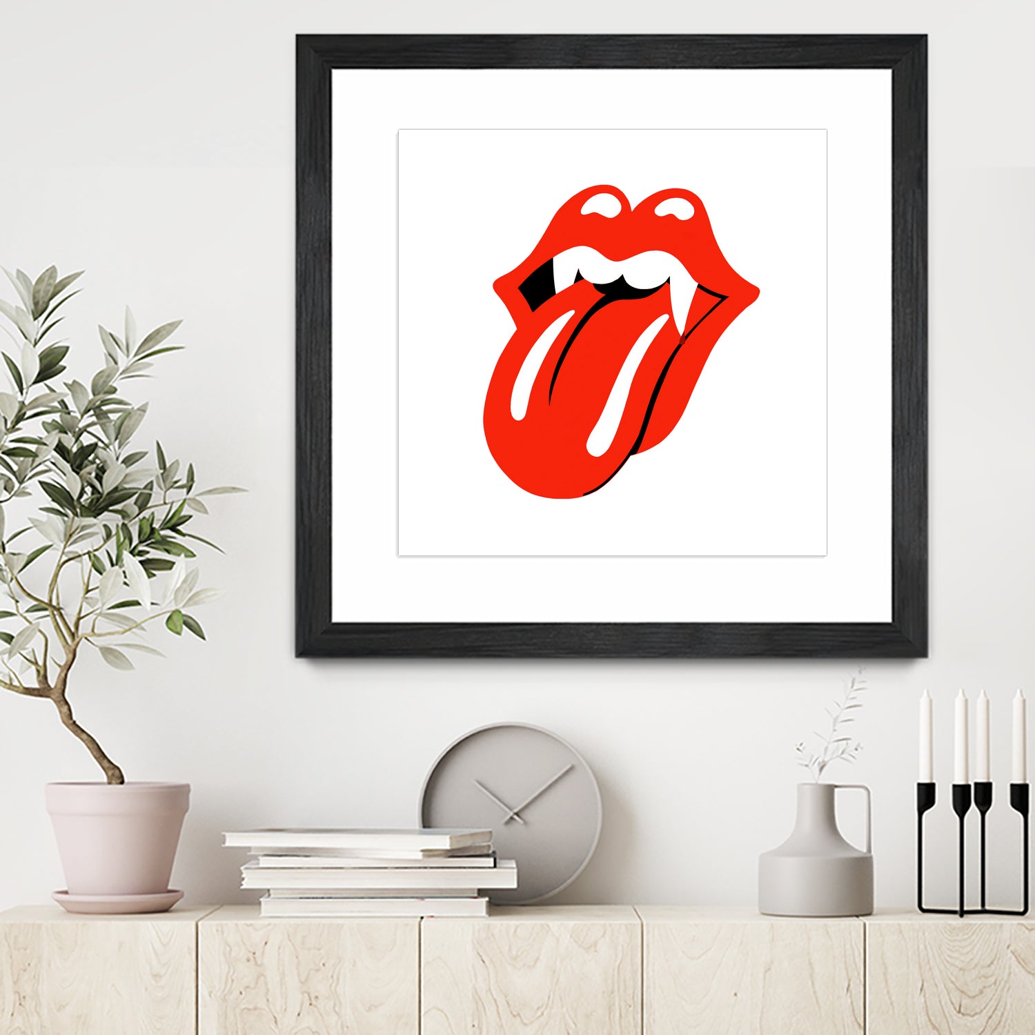 Rolling Stones vampire edition by Bekir Ceylan on GIANT ART - red digital painting