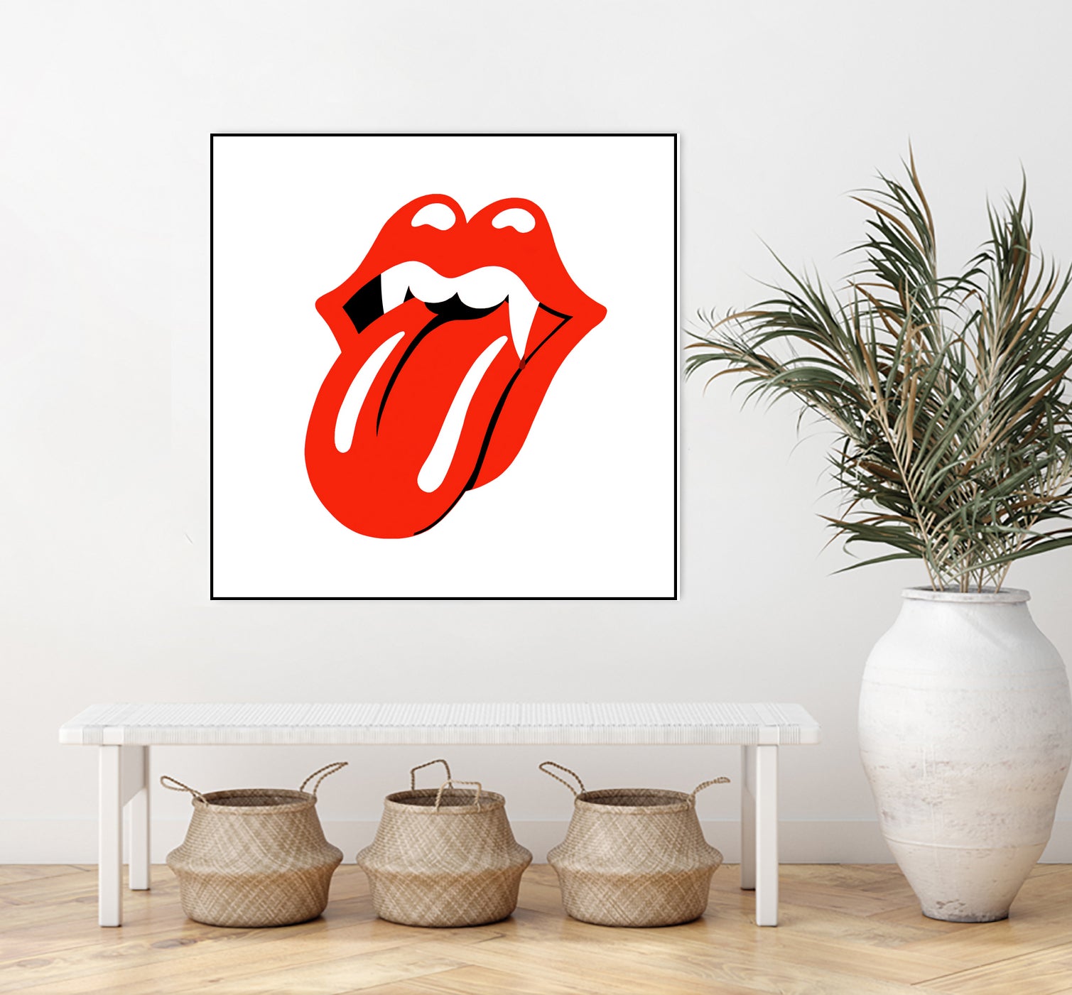 Rolling Stones vampire edition by Bekir Ceylan on GIANT ART - red digital painting