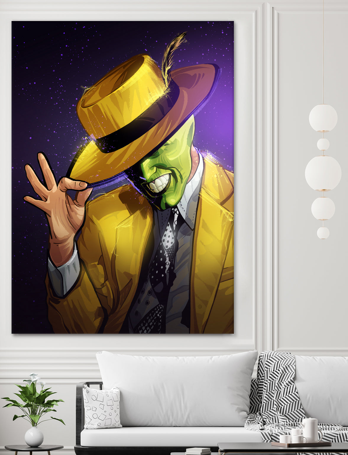 The Mask by Nikita Abakumov on GIANT ART - yellow digital painting