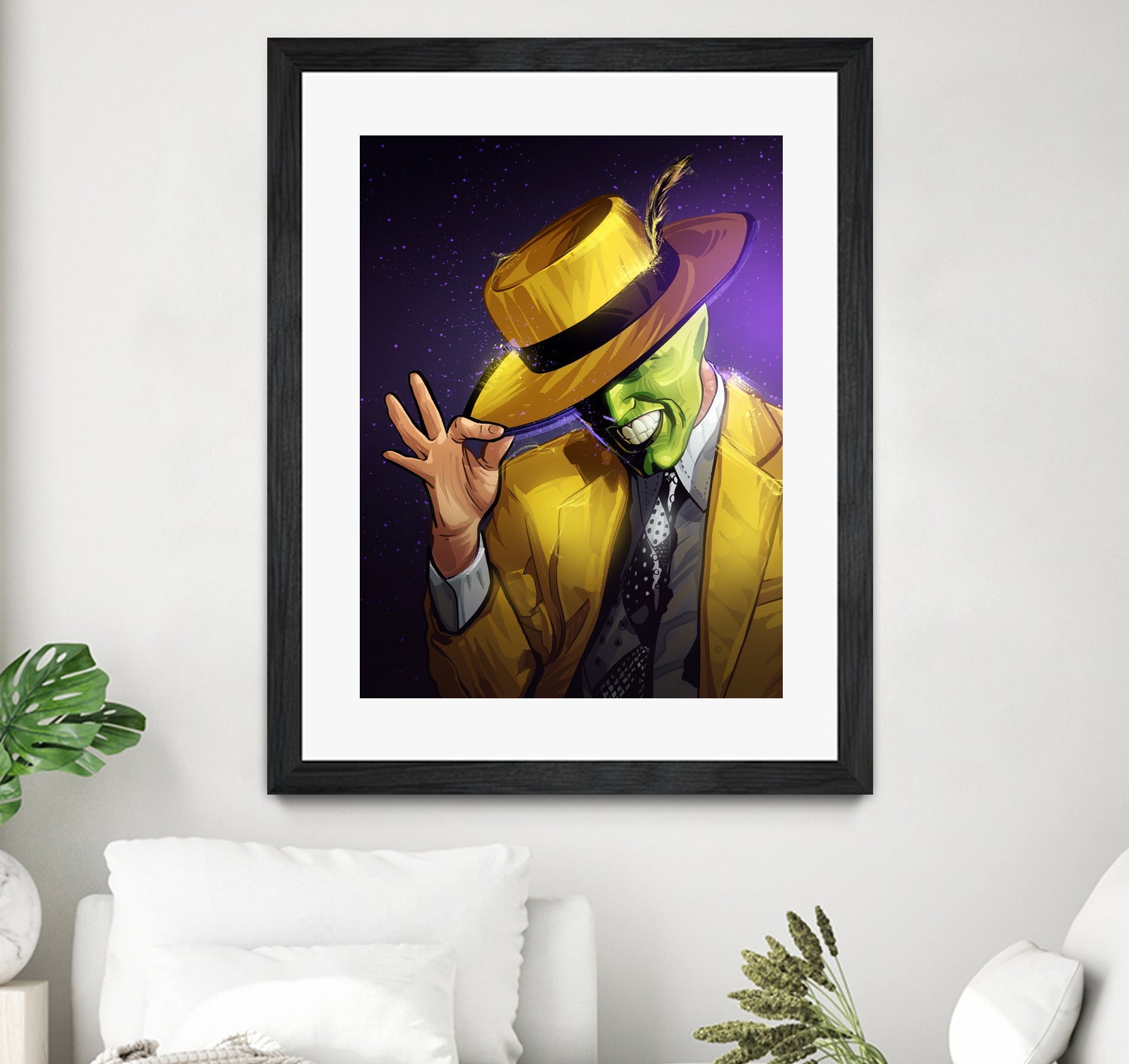 The Mask by Nikita Abakumov on GIANT ART - yellow digital painting