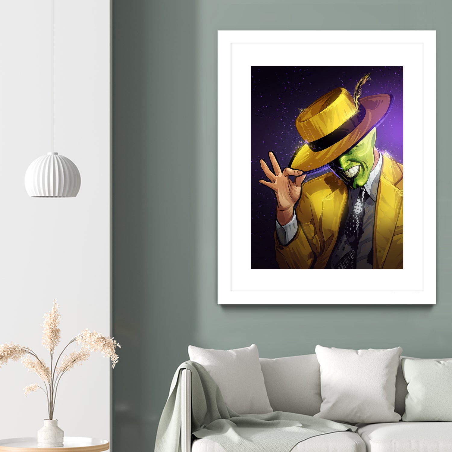 The Mask by Nikita Abakumov on GIANT ART - yellow digital painting