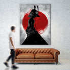 Samurai Girl by Nikita Abakumov on GIANT ART - red digital painting