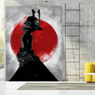 Samurai Girl by Nikita Abakumov on GIANT ART - red digital painting