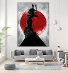 Samurai Girl by Nikita Abakumov on GIANT ART - red digital painting