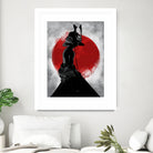 Samurai Girl by Nikita Abakumov on GIANT ART - red digital painting