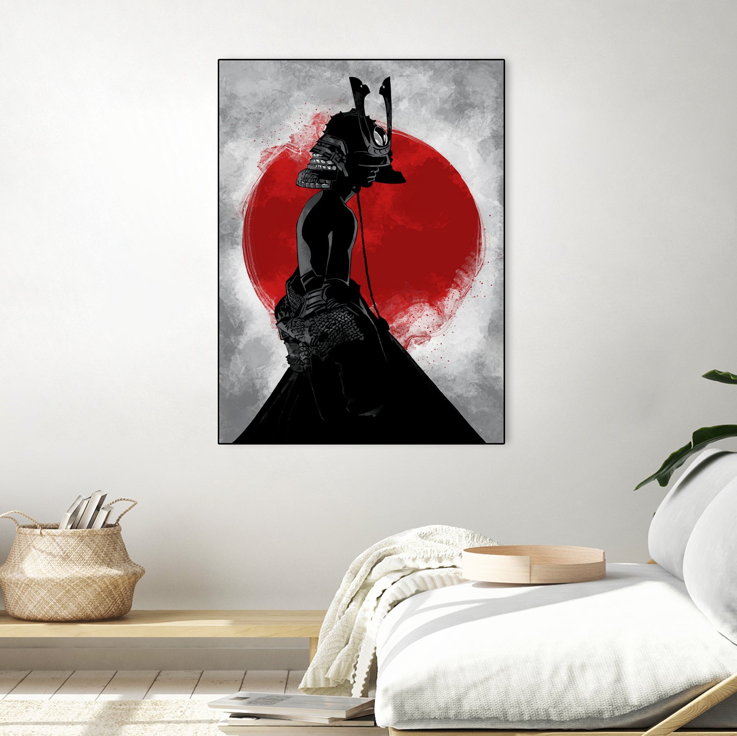 Samurai Girl by Nikita Abakumov on GIANT ART - red digital painting