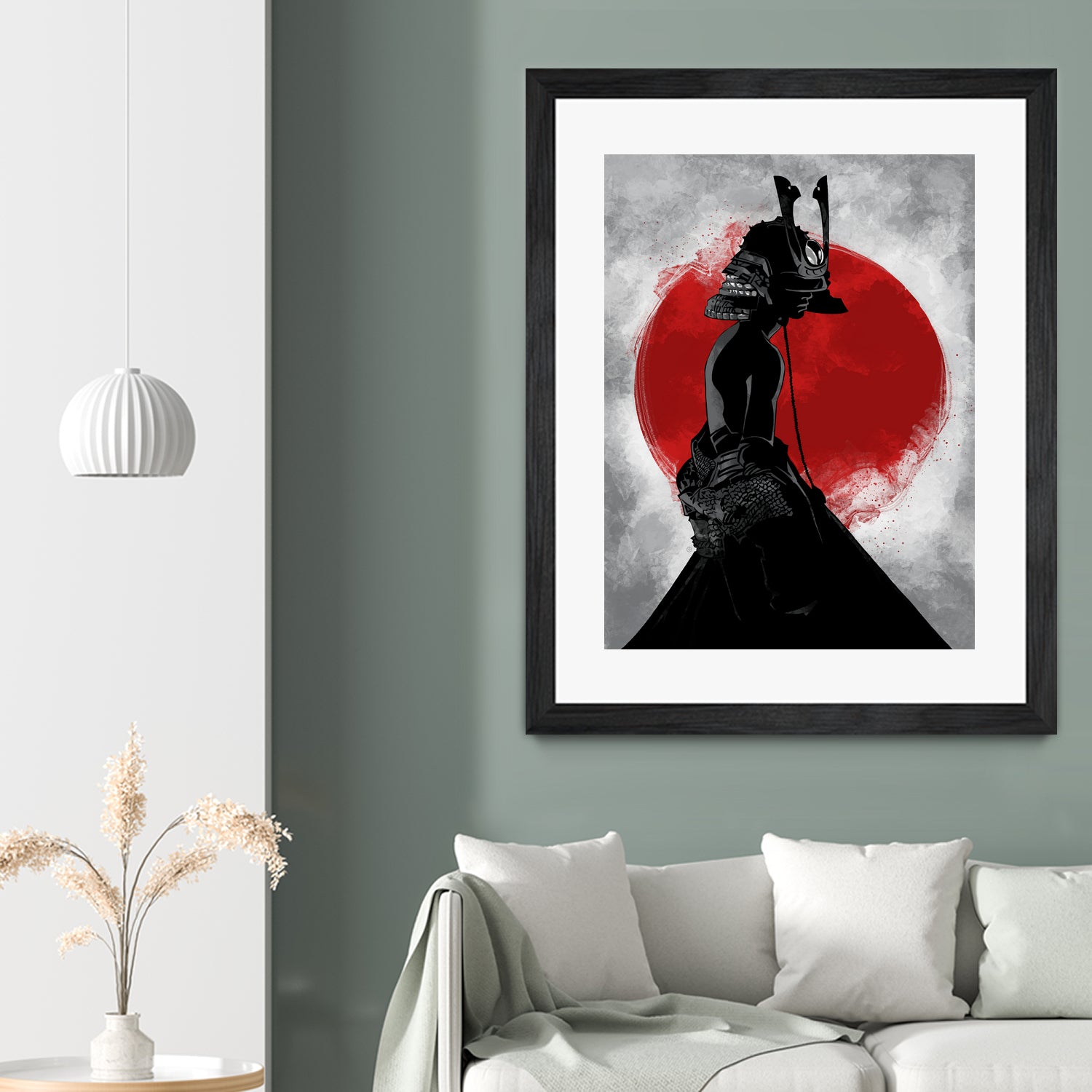 Samurai Girl by Nikita Abakumov on GIANT ART - red digital painting