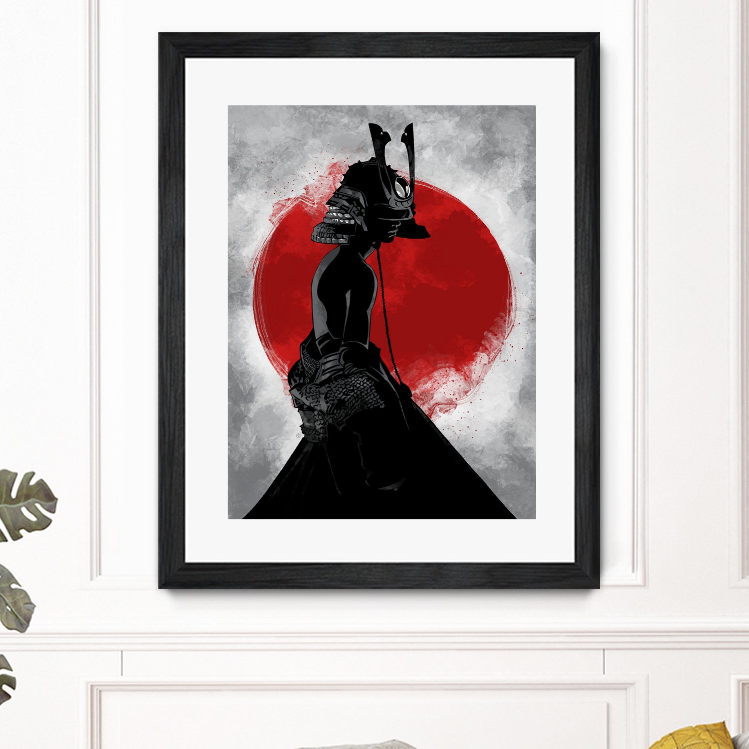 Samurai Girl by Nikita Abakumov on GIANT ART - red digital painting