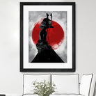 Samurai Girl by Nikita Abakumov on GIANT ART - red digital painting