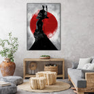 Samurai Girl by Nikita Abakumov on GIANT ART - red digital painting