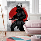 Samurai by Nikita Abakumov on GIANT ART - red digital painting