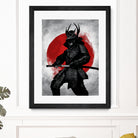 Samurai by Nikita Abakumov on GIANT ART - red digital painting