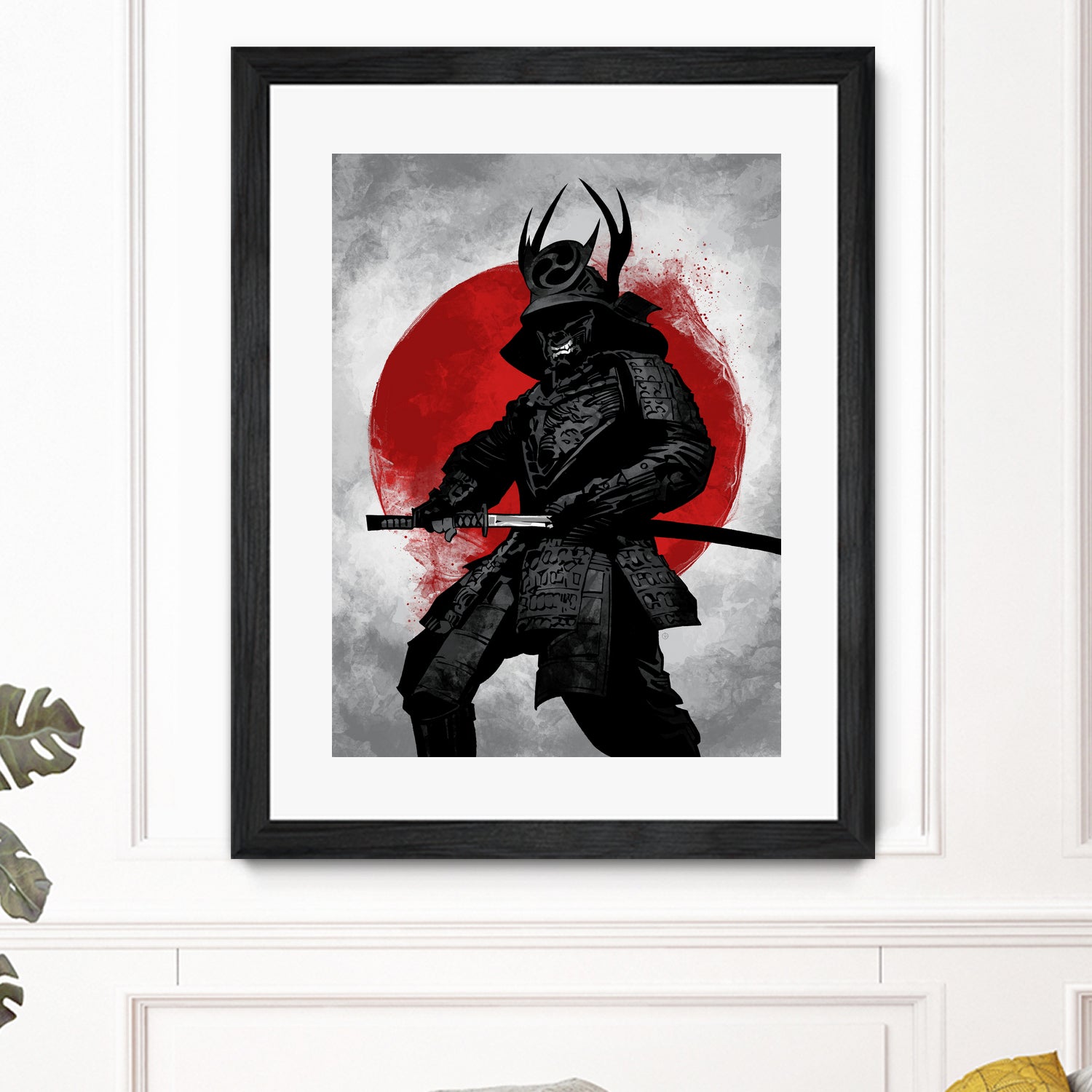 Samurai by Nikita Abakumov on GIANT ART - red digital painting