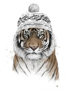 Siberian tiger by Solti Balázs on GIANT ART - white digital painting