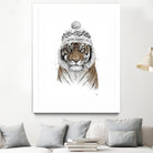 Siberian tiger by Solti Balázs on GIANT ART - white digital painting