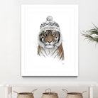 Siberian tiger by Solti Balázs on GIANT ART - white digital painting