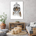 Siberian tiger by Solti Balázs on GIANT ART - white digital painting