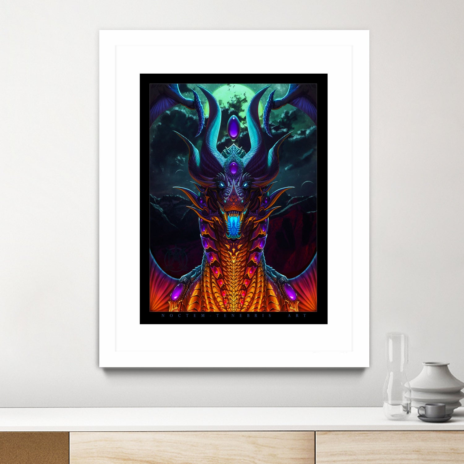 Night of the Rukutarennact by Aubrey Mills on GIANT ART - black digital painting