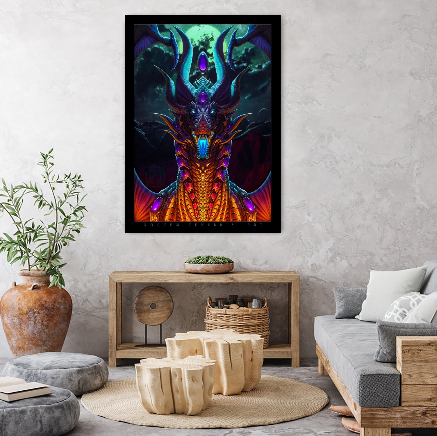 Night of the Rukutarennact by Aubrey Mills on GIANT ART - black digital painting