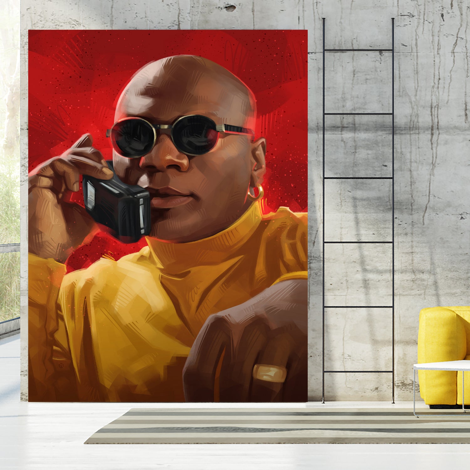 Marsellus Wallace Phone by Nikita Abakumov on GIANT ART - red digital painting