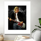 Kurt Cobain Nirvana by Nikita Abakumov on GIANT ART - black digital painting