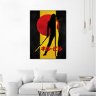 Kill Bill Silhouette by Nikita Abakumov on GIANT ART - yellow digital painting