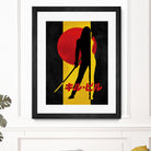 Kill Bill Silhouette by Nikita Abakumov on GIANT ART - yellow digital painting