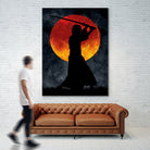 Sun Samurai Black by Nikita Abakumov on GIANT ART - black digital painting