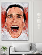 American Psycho Scream by Nikita Abakumov on GIANT ART - red digital painting