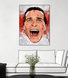 American Psycho Scream by Nikita Abakumov on GIANT ART - red digital painting