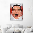 American Psycho Scream by Nikita Abakumov on GIANT ART - red digital painting