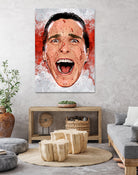 American Psycho Scream by Nikita Abakumov on GIANT ART - red digital painting
