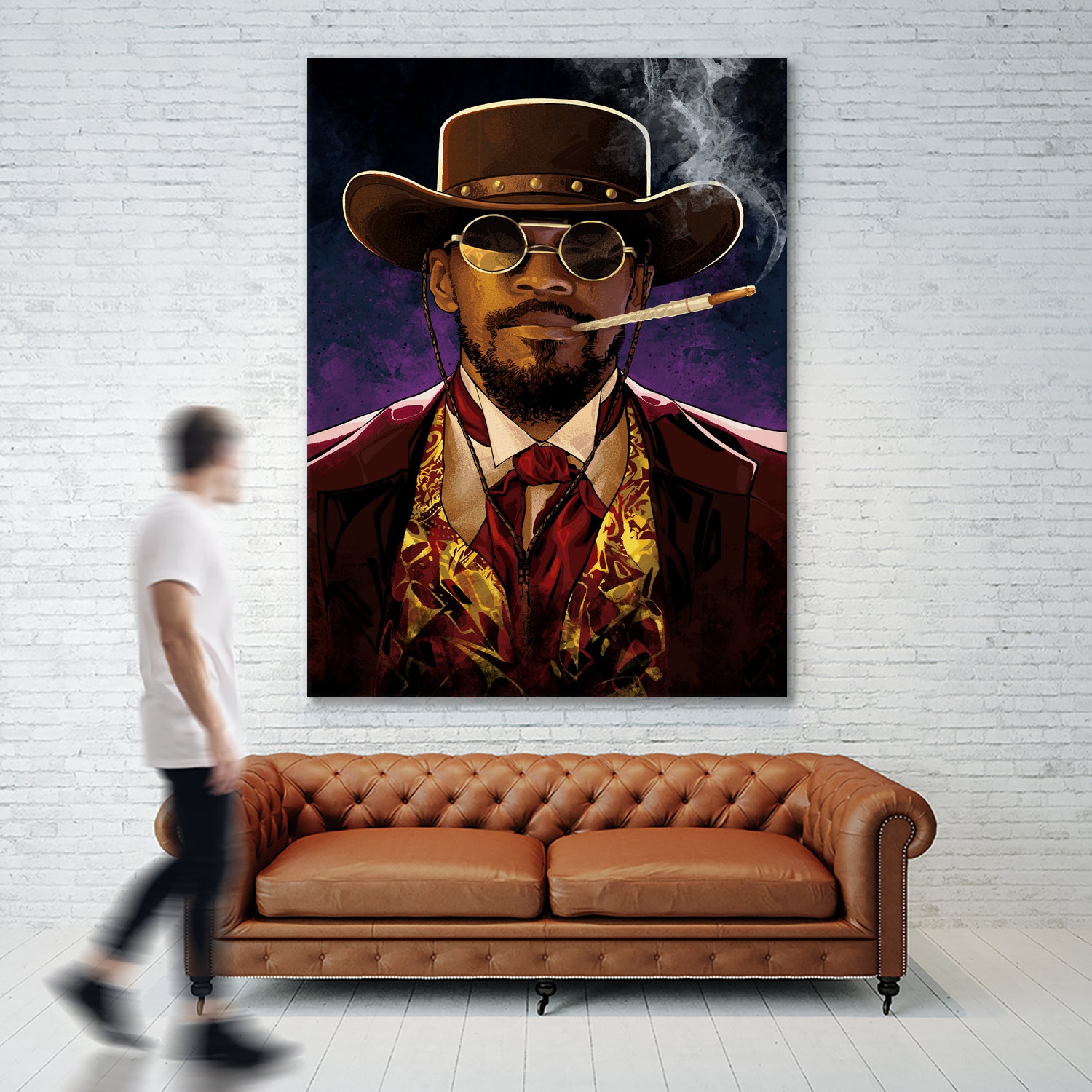 Django by Nikita Abakumov on GIANT ART - red digital painting