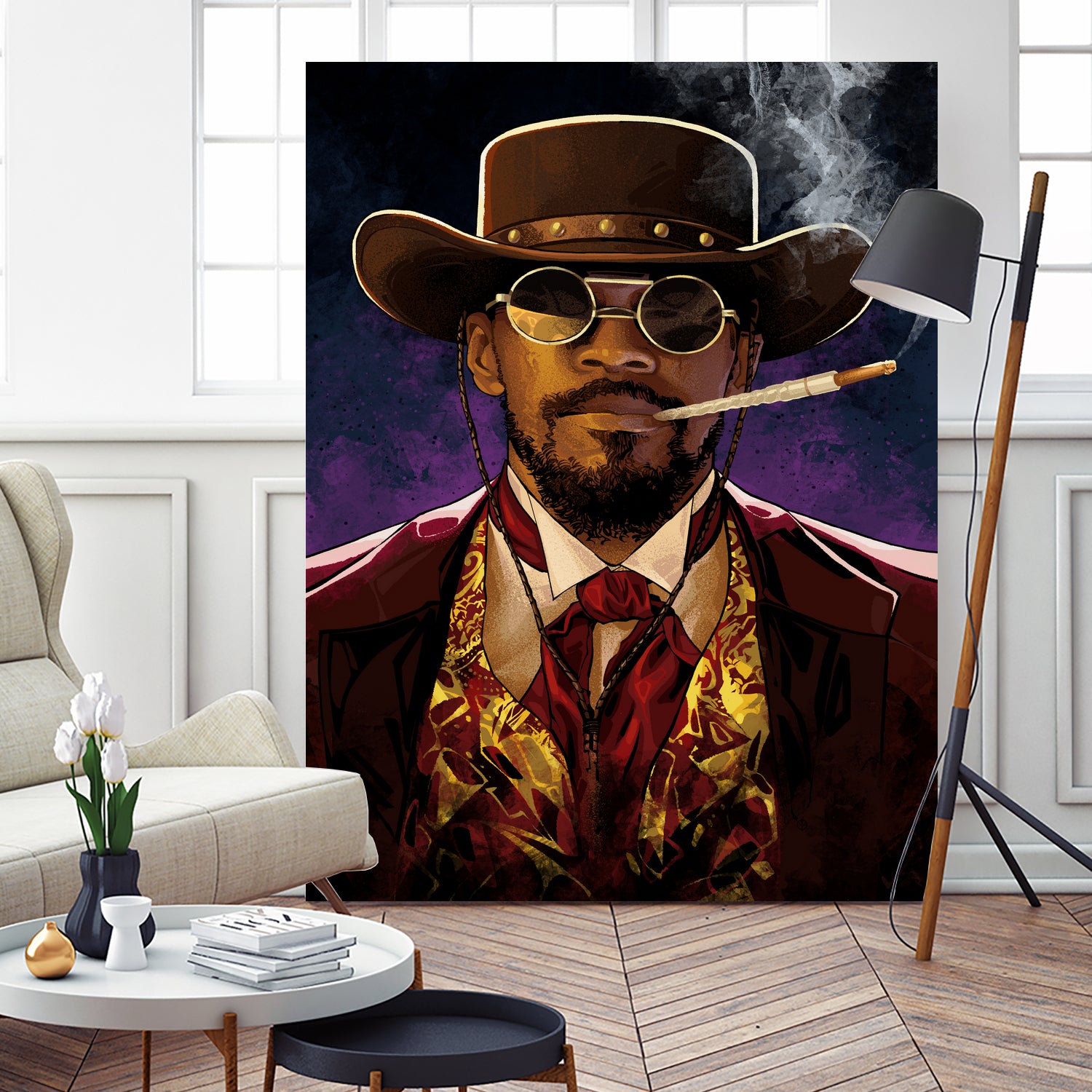 Django by Nikita Abakumov on GIANT ART - red digital painting