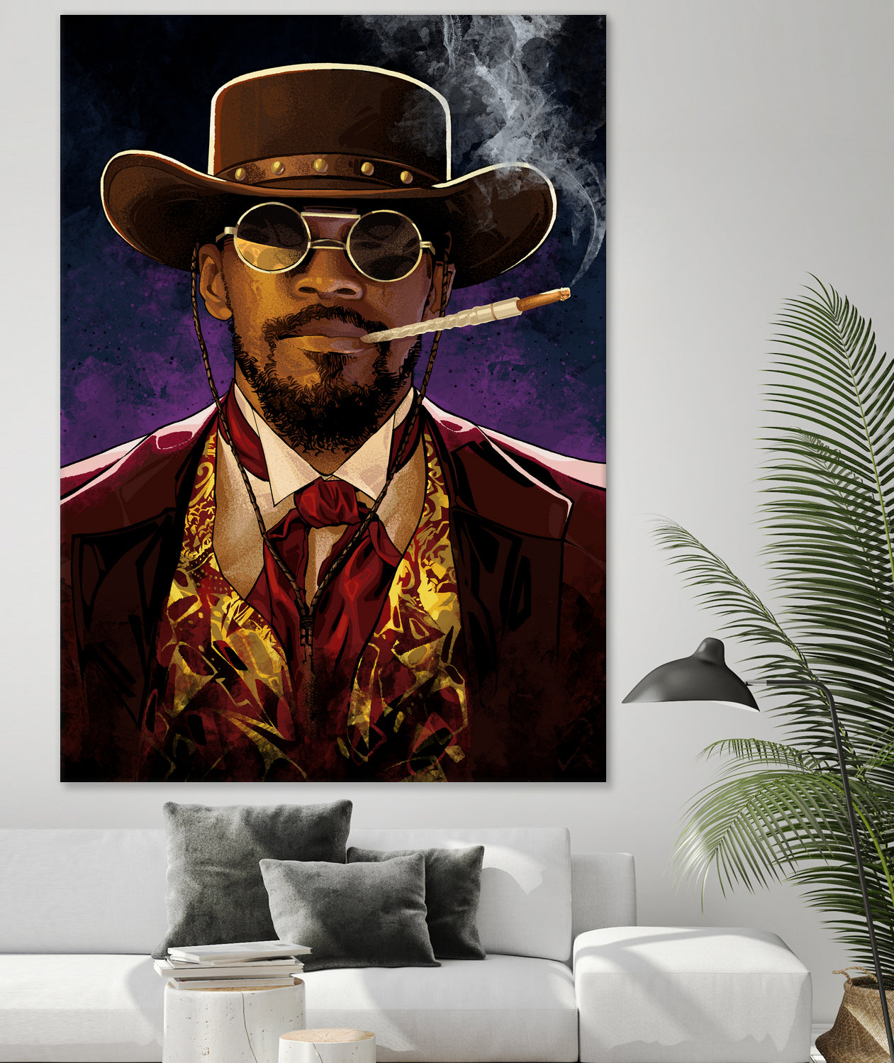 Django by Nikita Abakumov on GIANT ART - red digital painting