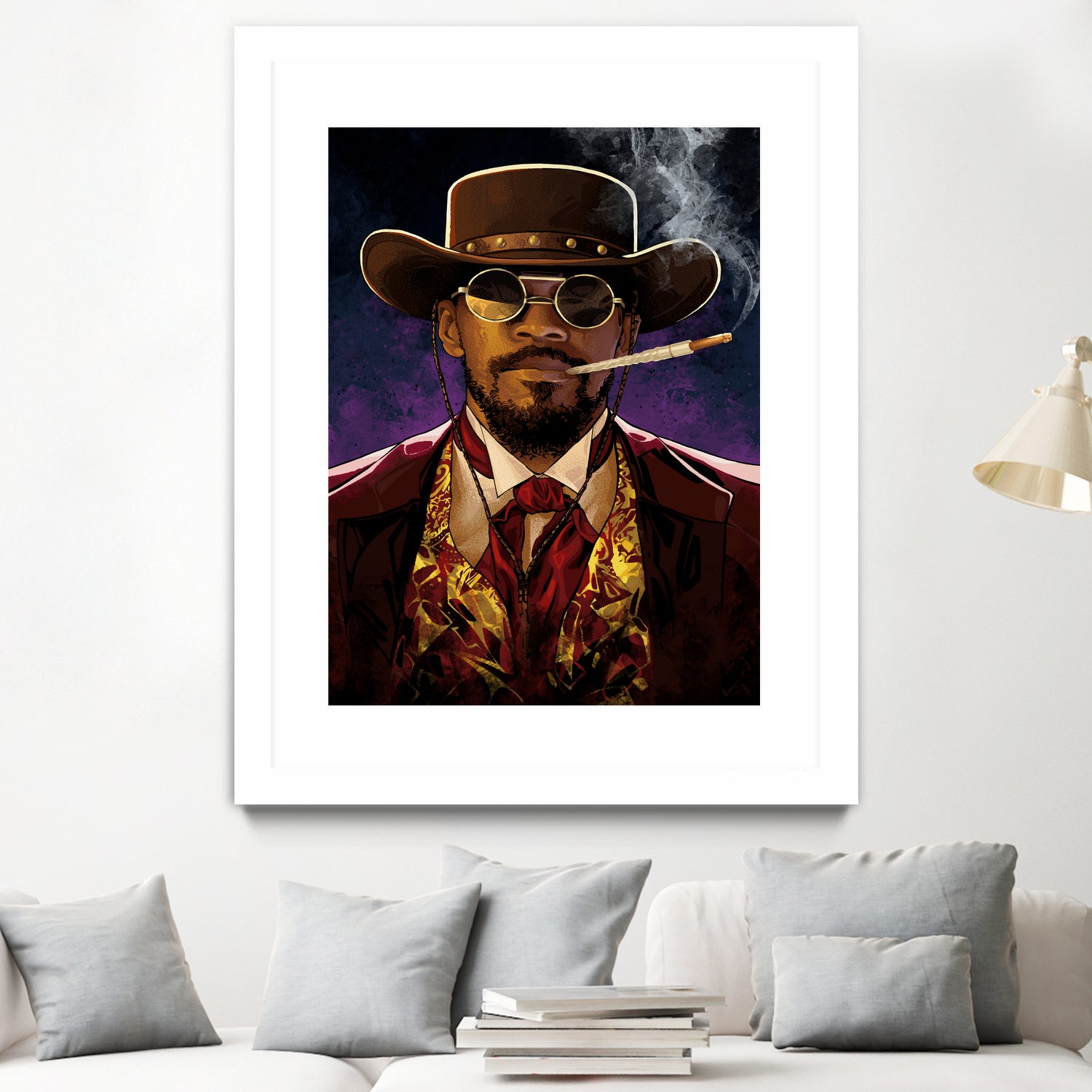 Django by Nikita Abakumov on GIANT ART - red digital painting