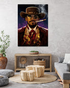 Django by Nikita Abakumov on GIANT ART - red digital painting