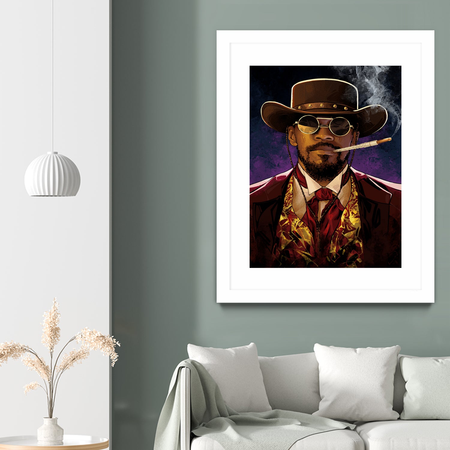 Django by Nikita Abakumov on GIANT ART - red digital painting