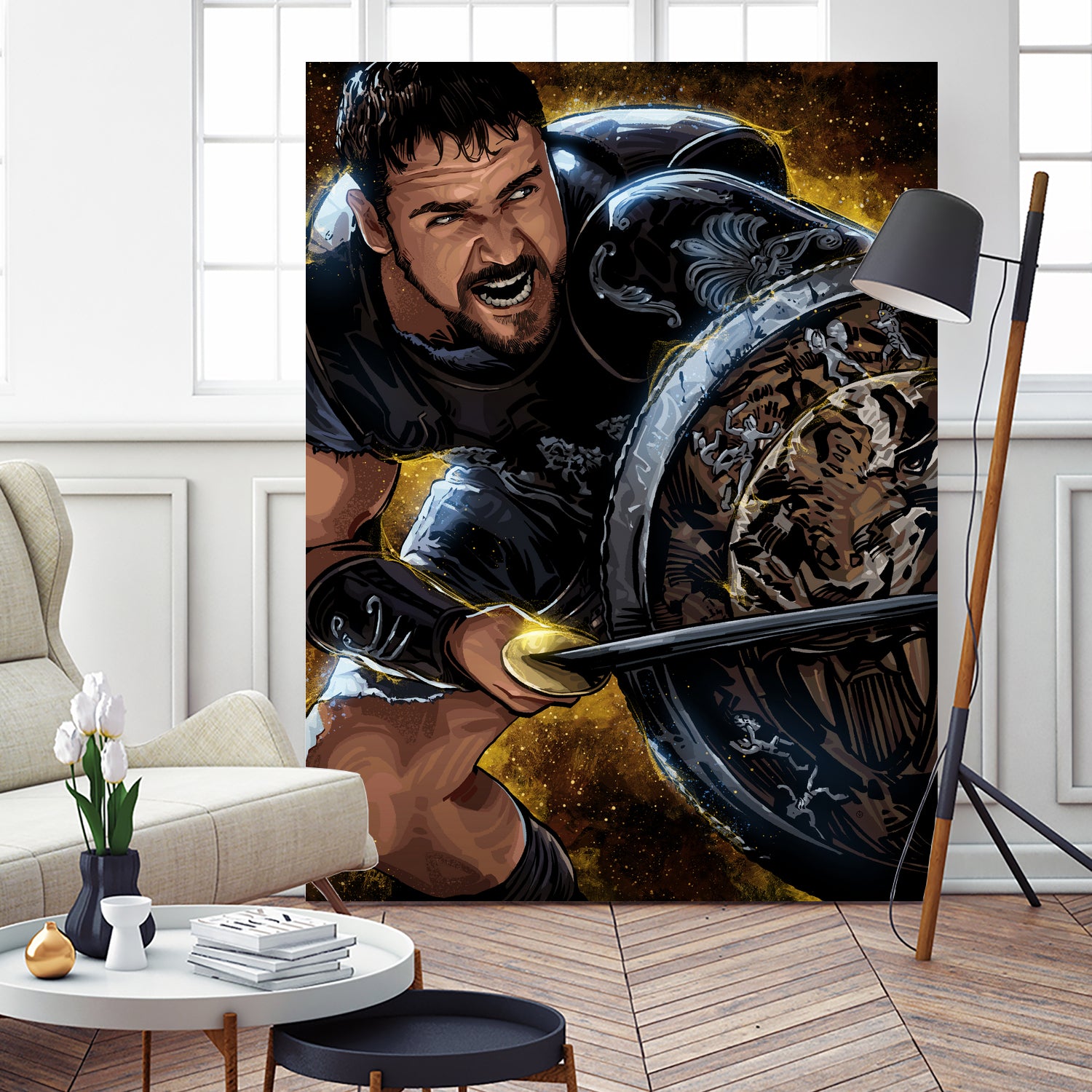 Gladiator by Nikita Abakumov on GIANT ART - brown digital painting