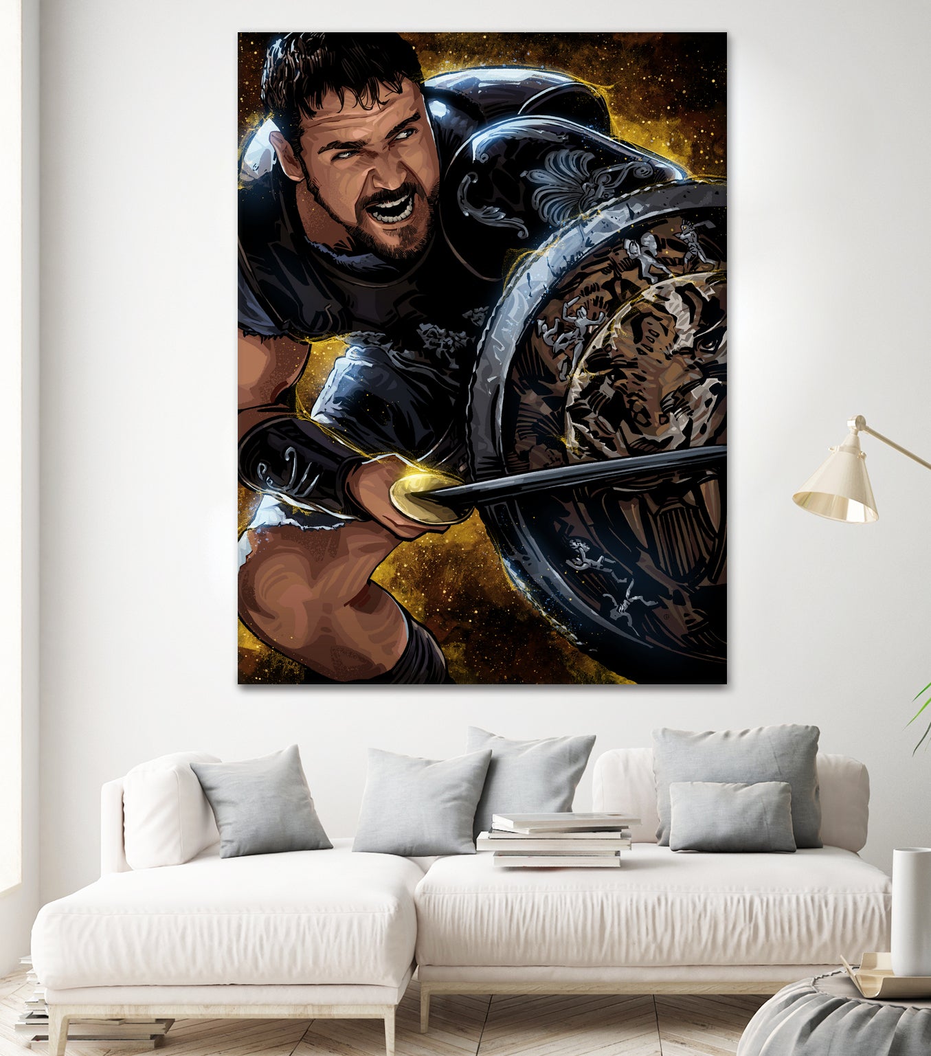 Gladiator by Nikita Abakumov on GIANT ART - brown digital painting