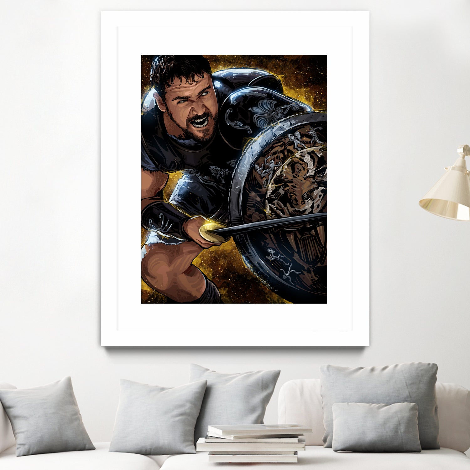 Gladiator by Nikita Abakumov on GIANT ART - brown digital painting