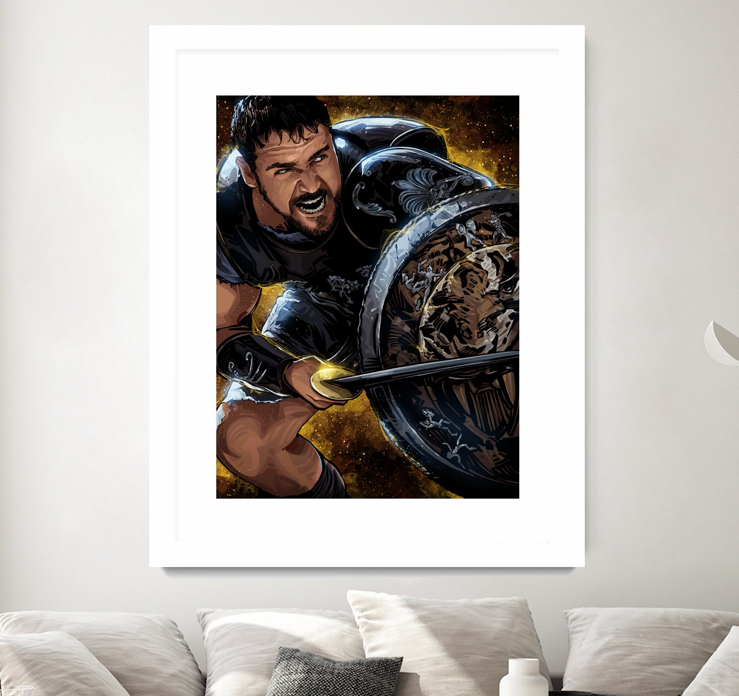 Gladiator by Nikita Abakumov on GIANT ART - brown digital painting