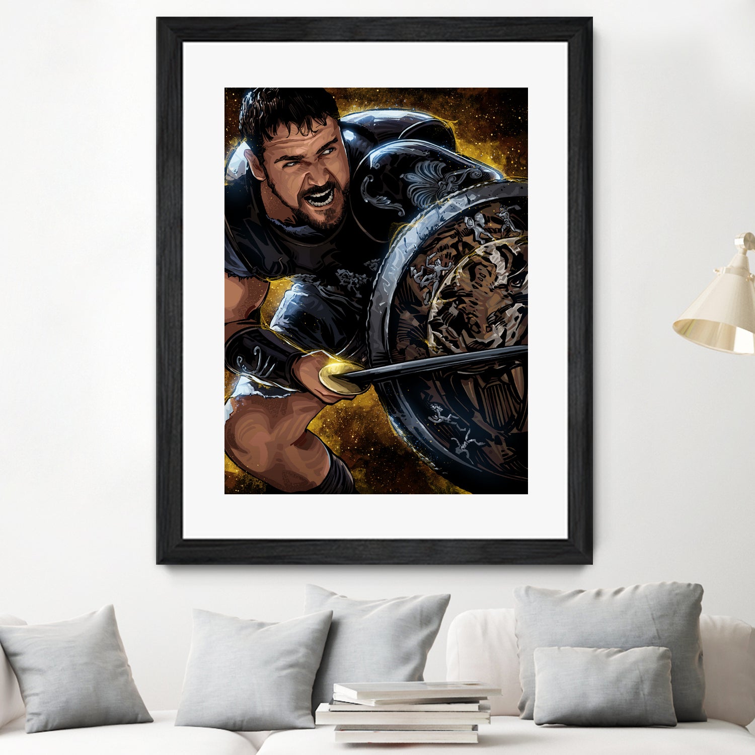 Gladiator by Nikita Abakumov on GIANT ART - brown digital painting