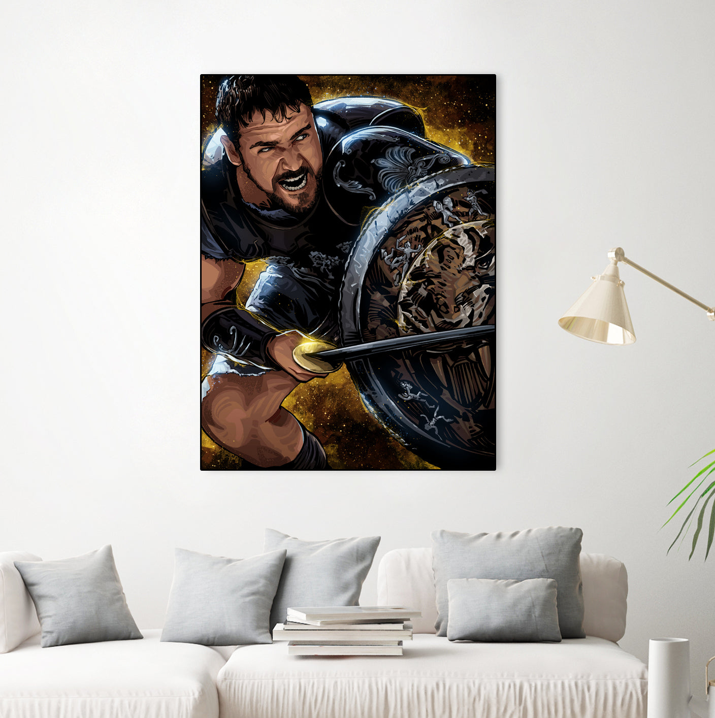 Gladiator by Nikita Abakumov on GIANT ART - brown digital painting