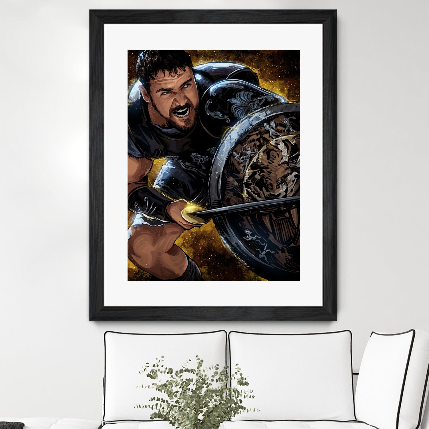 Gladiator by Nikita Abakumov on GIANT ART - brown digital painting