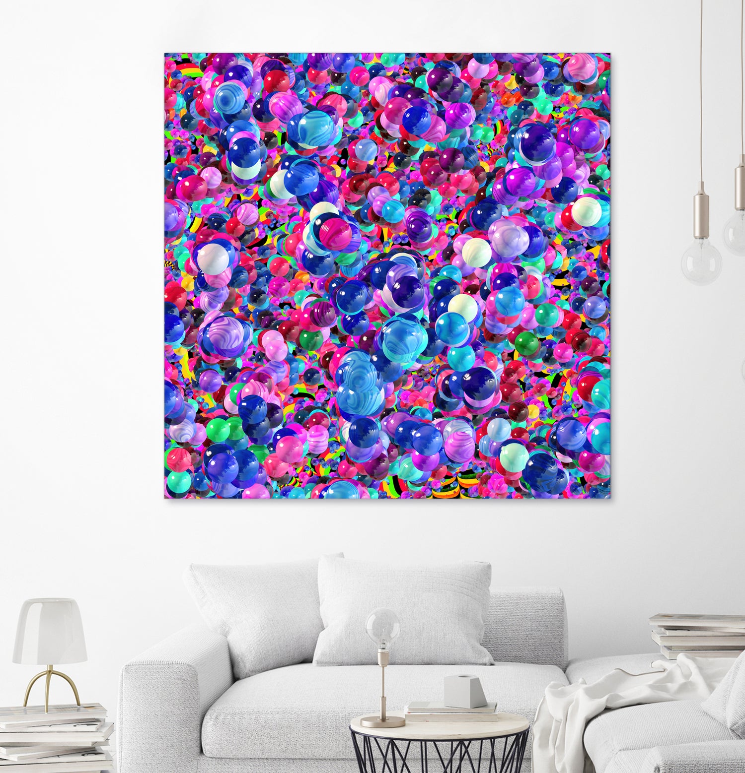 Marbles I by Tenyo Marchev on GIANT ART - fuchsia 3d art