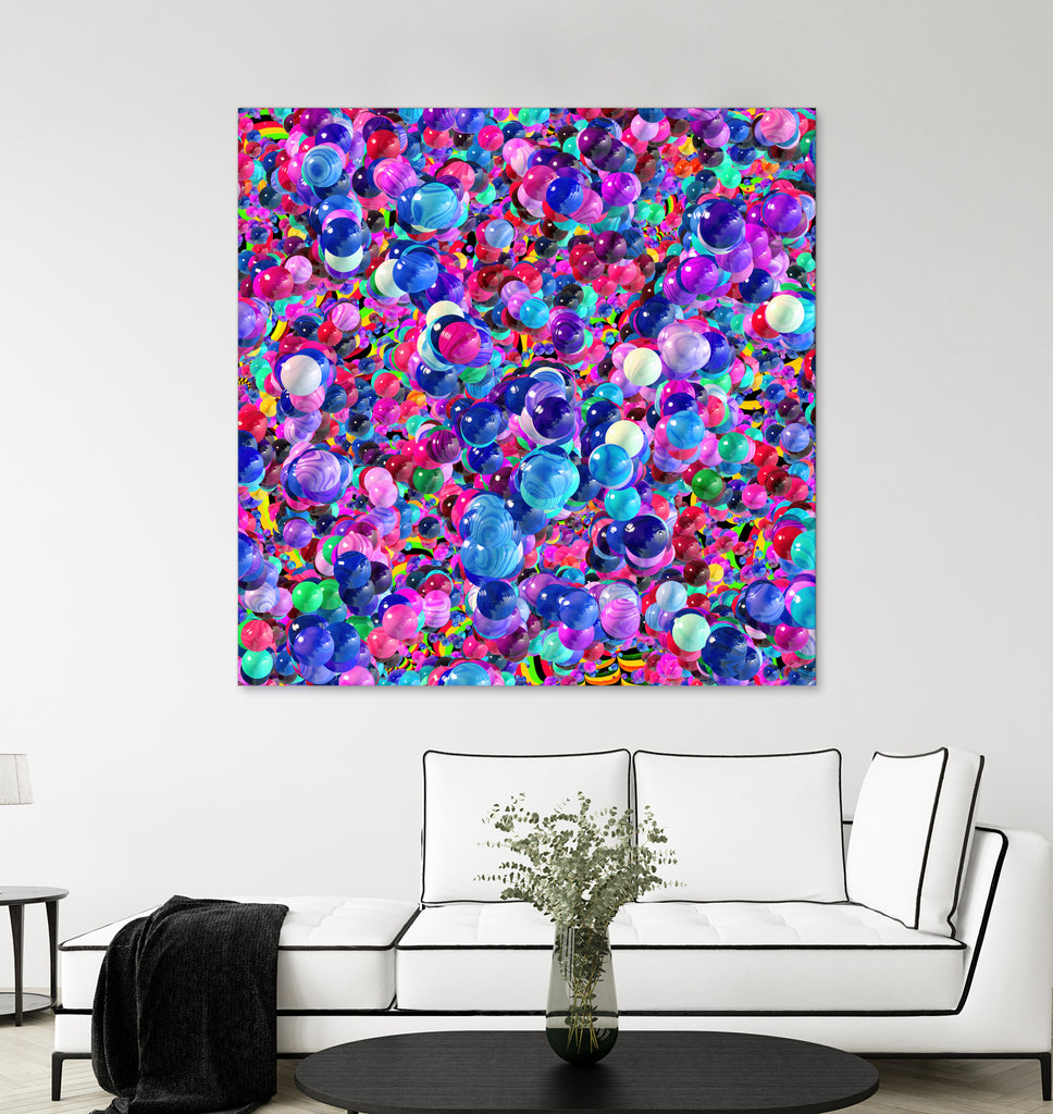 Marbles I by Tenyo Marchev on GIANT ART - fuchsia 3d art